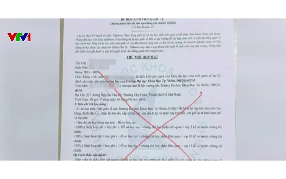 Cảnh báo giả mạo giấy báo trúng tuyển đại học Cảnh báo giả mạo giấy báo trúng tuyển đại học