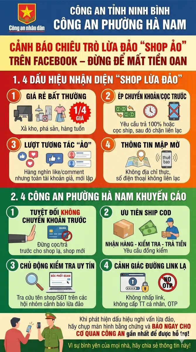 Cảnh giác chiêu trò lừa đảo “shop ảo”, “shop ma” trên mạng xã hội Cảnh giác chiêu trò lừa đảo “shop ảo”, “shop ma” trên mạng xã hội