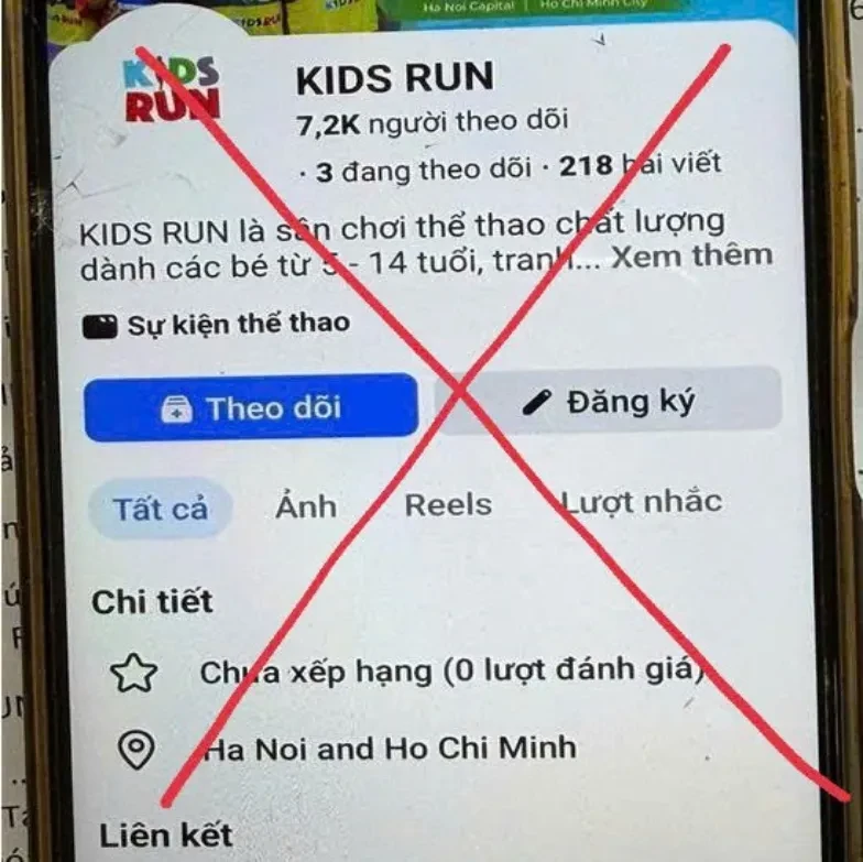 Cảnh giác thủ đoạn lừa đảo đăng ký giải chạy dành cho trẻ em Cảnh giác thủ đoạn lừa đảo đăng ký giải chạy dành cho trẻ em