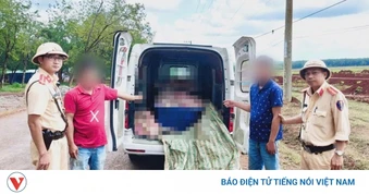 Cảnh sát giao thông Đồng Nai vạch trần vụ chở hơn 1 tấn thịt heo bẩn