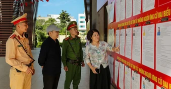 Cảnh sát giao thông lên phương án bảo đảm an toàn giao thông ngày bầu cử
