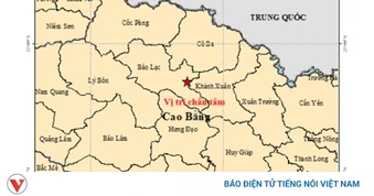 Cao Bằng xảy ra động đất