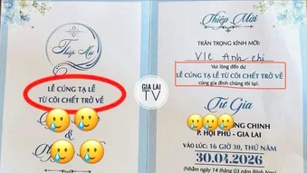 Câu chuyện kỳ lạ về tấm thiệp mời dự lễ 'trở về từ cõi chết'