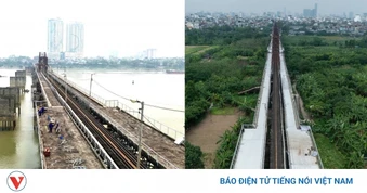 Cầu Long Biên "thay áo mới” sau gần 2 tháng tu sửa, sẵn sàng thông xe ngày 27/5