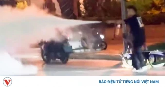 Chàng trai kể khoảnh khắc dùng bình cứu hỏa ngăn kẻ cầm dao tấn công phụ nữ