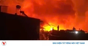 Cháy kho giấy trong đêm ở Đồng Tháp - vẫn đang điều tra nguyên nhân