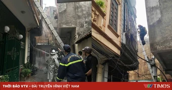 Cháy nhà dân 4 tầng tại phường Ba Đình (Hà Nội)