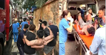 Cháy nhà trong ngõ sâu ở Ba Đình, 3 người thoát nạn