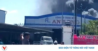 Cháy nhà xưởng tại công ty may ở Đồng Tháp, hơn 200 người phải sơ tán