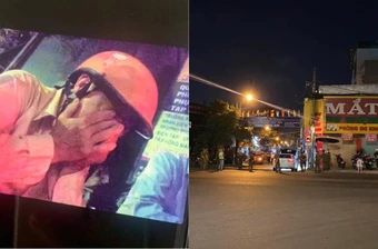 Cháy quán cơm khiến 2 mẹ con tử vong: Người cha già ôm mặt khóc nghẹn khi thấy thi thể con cháu được đưa ra