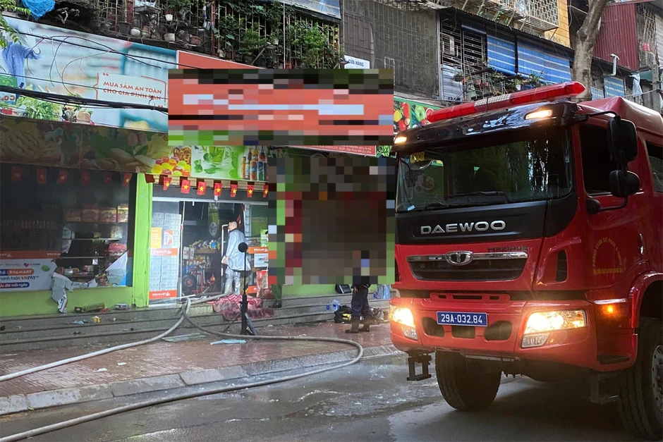 Cháy quầy thu ngân cửa hàng tầng 1 khu tập thể lúc rạng sáng Cháy quầy thu ngân cửa hàng tầng 1 khu tập thể lúc rạng sáng