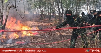 Cháy rừng uy hiếp khu dân cư ở Quảng Trị, hàng trăm cán bộ, chiến sĩ khẩn trương dập lửa