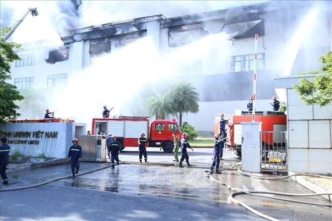 Cháy tại Khu công nghiệp Nhơn Trạch 6 đã được khống chế