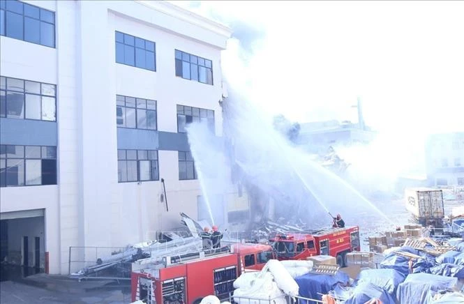 Cháy tại Khu công nghiệp Nhơn Trạch 6 đã được khống chế