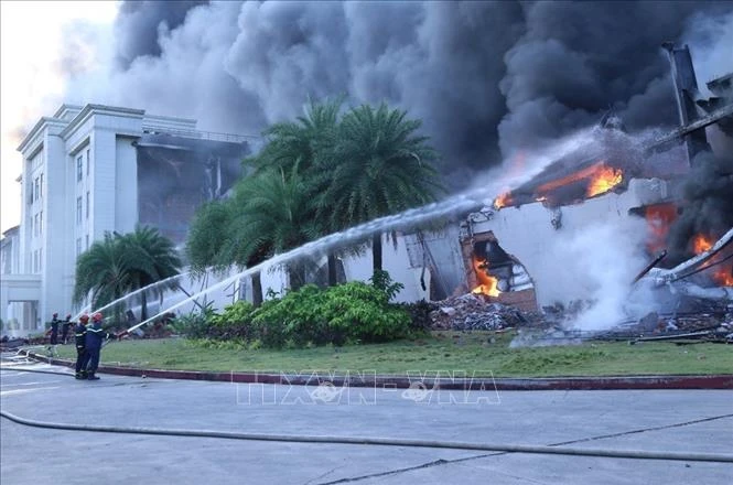 Cháy tại Khu công nghiệp Nhơn Trạch 6 đã được khống chế