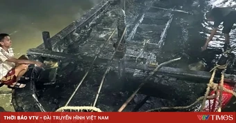 Cháy tàu cá lúc rạng sáng, ngư dân mất trắng ngư lưới cụ