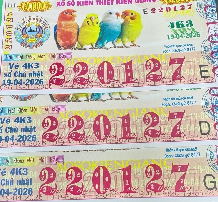 Chiều 20-4, nhiều khách hàng trúng 2 giải độc đắc xổ số miền Nam Chiều 20-4, nhiều khách hàng trúng 2 giải độc đắc xổ số miền Nam