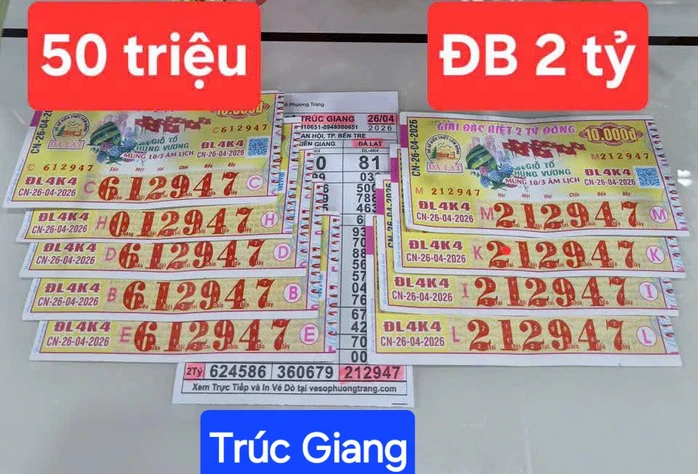 Chiều 27-4, lộ diện nơi trúng 3 giải độc đắc xổ số miền Nam Chiều 27-4, lộ diện nơi trúng 3 giải độc đắc xổ số miền Nam