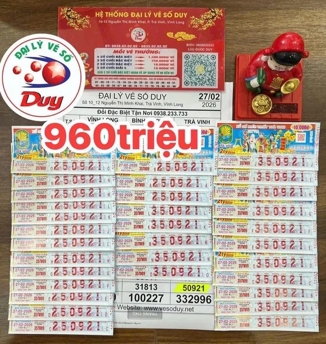 Chiều 3-3, tìm ra 2 khách hàng trúng độc đắc 32 tỉ đồng xổ số miền Nam Chiều 3-3, tìm ra 2 khách hàng trúng độc đắc 32 tỉ đồng xổ số miền Nam