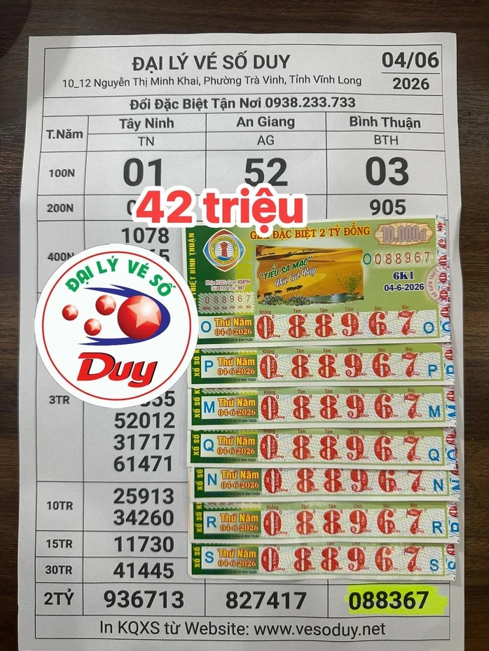 Chiều 6-6, lộ diện 2 khách hàng trúng độc đắc xổ số miền Nam Chiều 6-6, lộ diện 2 khách hàng trúng độc đắc xổ số miền Nam
