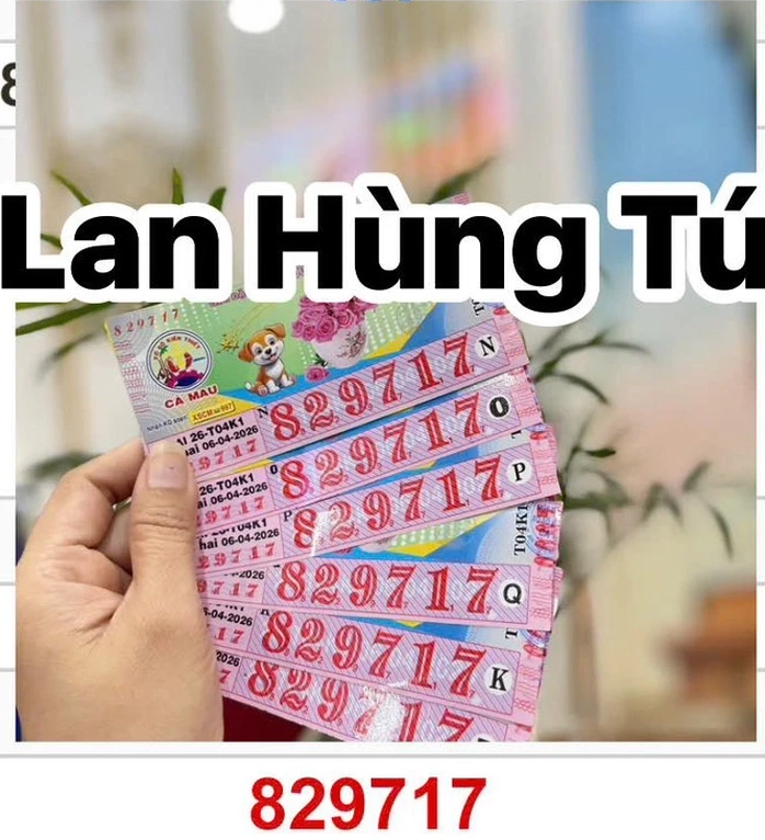 Chiều 8-4, đại lý tìm 4 vé trúng giải độc đắc xổ số miền Nam đang “đi lạc”
