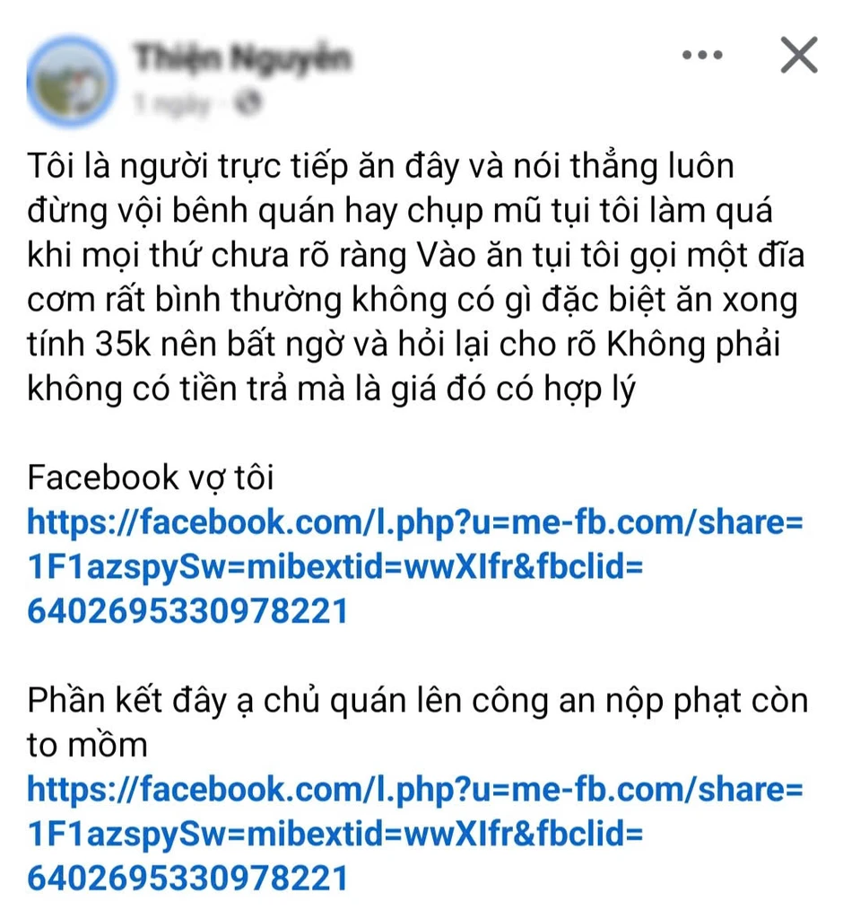 Chính quyền nói gì về thông tin chủ quán cơm 35.000 đồng “lên công an đóng phạt”? Chính quyền nói gì về thông tin chủ quán cơm 35.000 đồng “lên công an đóng phạt”?