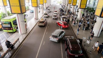 Chính thức áp dụng phân luồng giao thông mới tại sân bay Nội Bài