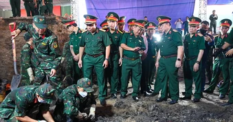 Chính ủy Quân khu 7 gửi thư biểu dương lực lượng tìm kiếm, quy tập hài cốt liệt sĩ