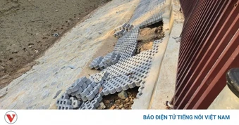 Chưa nghiệm thu, công viên Thủ Dầu Một đã xuất hiện nứt, sạt lở bờ hồ