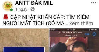 Công an, cộng đồng mạng giúp gia đình tìm được người phụ nữ mất liên lạc 42 ngày