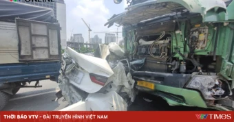 Công an Hà Nội thông tin vụ tai nạn liên hoàn trên Vành đai 3 trên cao