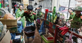 Công an Lạng Sơn chủ động ứng phó, hỗ trợ khắc phục hậu quả mưa bão