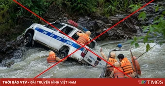 Công an Lào Cai bác tin xe công vụ lao xuống suối