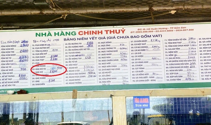 Công an thông tin về vụ việc hóa đơn bữa ăn gần 18 triệu đồng ở Sầm Sơn Công an thông tin về vụ việc hóa đơn bữa ăn gần 18 triệu đồng ở Sầm Sơn