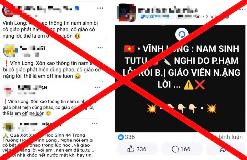 Công an Vĩnh Long bác thông tin nam sinh tự tử vì bị phát hiện dùng phao thi Công an Vĩnh Long bác thông tin nam sinh tự tử vì bị phát hiện dùng phao thi
