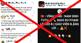 Công an Vĩnh Long bác thông tin nam sinh tự tử vì bị phát hiện dùng phao thi