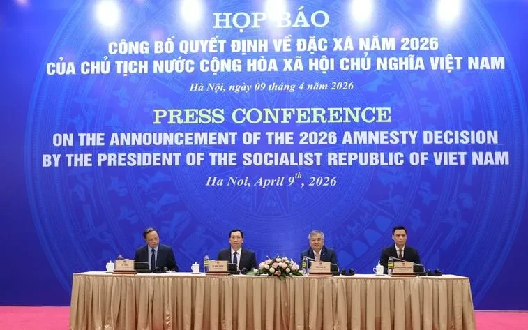 Công bố quyết định của Chủ tịch nước về đặc xá năm 2026 với một số điểm mới Công bố quyết định của Chủ tịch nước về đặc xá năm 2026 với một số điểm mới
