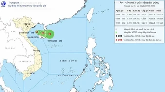 Công điện của Ban Chỉ đạo Phòng thủ dân sự quốc gia về ứng phó với áp thấp nhiệt đới