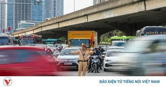 CSGT Hà Nội ứng trực 100% quân số, không để ùn tắc kéo dài tại các cửa ngõ