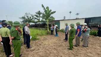 Cưỡng chế thu hồi đất thực hiện Dự án xây dựng Khu dân cư mới ở Kẻ Sặt