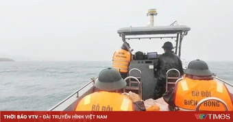 Đã cứu được thuyền trưởng mất tích trong vụ đắm tàu gần Cô Tô
