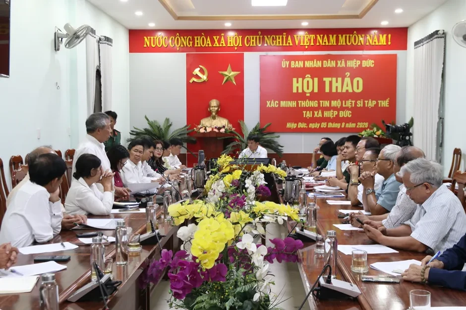 Đà Nẵng: Hội thảo xác minh thông tin mộ liệt sĩ tập thể tại xã Hiệp Đức Đà Nẵng: Hội thảo xác minh thông tin mộ liệt sĩ tập thể tại xã Hiệp Đức