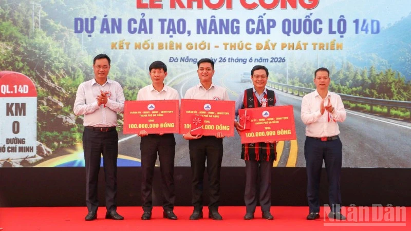Đà Nẵng khởi công Dự án cải tạo, nâng cấp Quốc lộ 14D với tổng mức đầu tư hơn 4.500 tỷ đồng