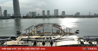Đà Nẵng: Sân khấu Lễ hội pháo hoa 2026 sẵn sàng cho đêm khai mạc bên sông Hàn