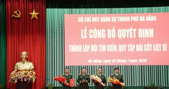 Đà Nẵng thành lập đội tìm kiếm, quy tập hài cốt liệt sĩ lâm thời