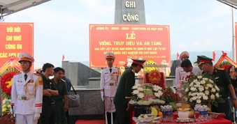 Đà Nẵng: Tổ chức lễ truy điệu, an táng hài cốt 17 liệt sĩ