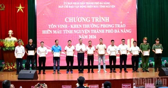 Đà Nẵng: Tôn vinh các tập thể, gia đình và cá nhân hiến máu tình nguyện tiêu biểu