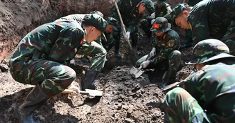 Đã quy tập 256 bộ hài cốt liệt sĩ tại Công viên Lê Thị Riêng