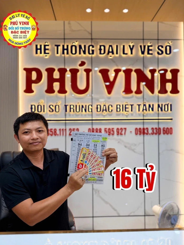 Đại lý tìm người trúng giải độc đắc 16 vé xổ số miền Nam Đại lý tìm người trúng giải độc đắc 16 vé xổ số miền Nam