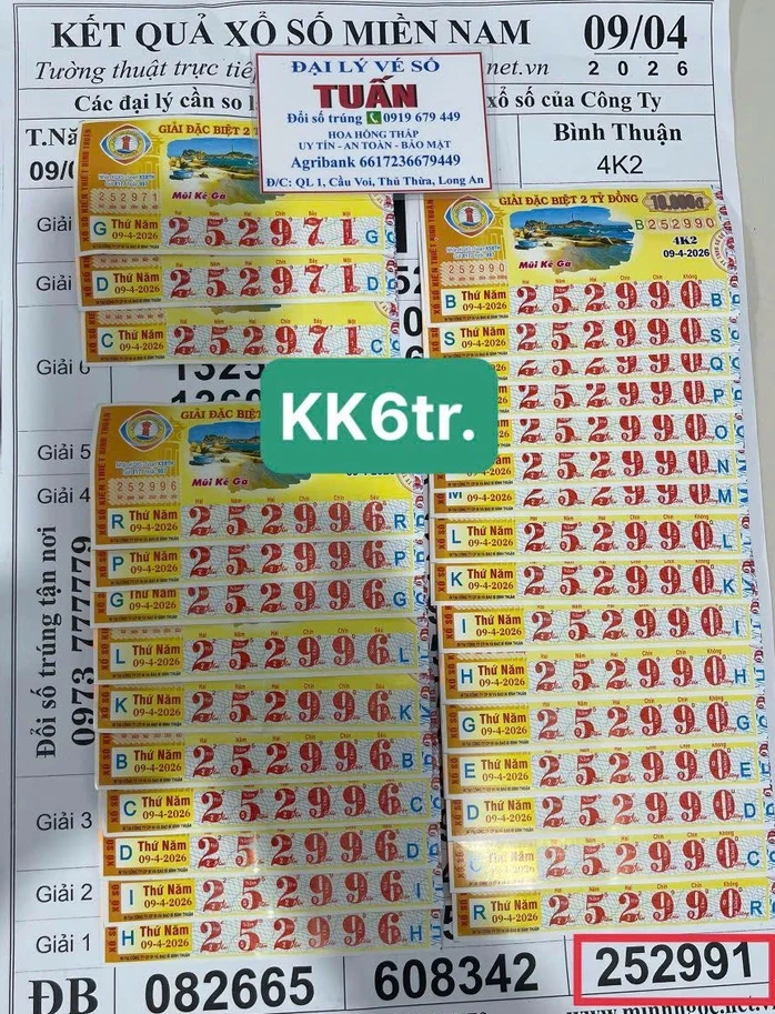 Đại lý tìm những khách hàng trúng 3 giải độc đắc xổ số miền Nam